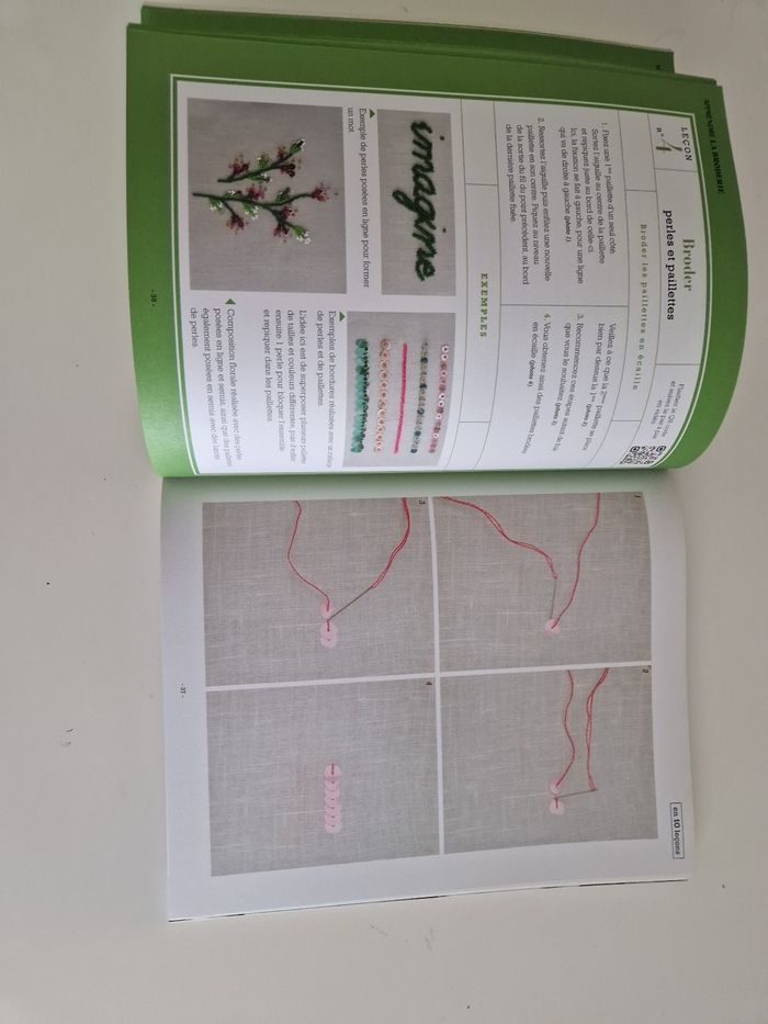 Livre :apprendre la broderie en 10 lecons - photo numéro 2