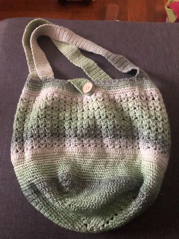 Sac vert tricot