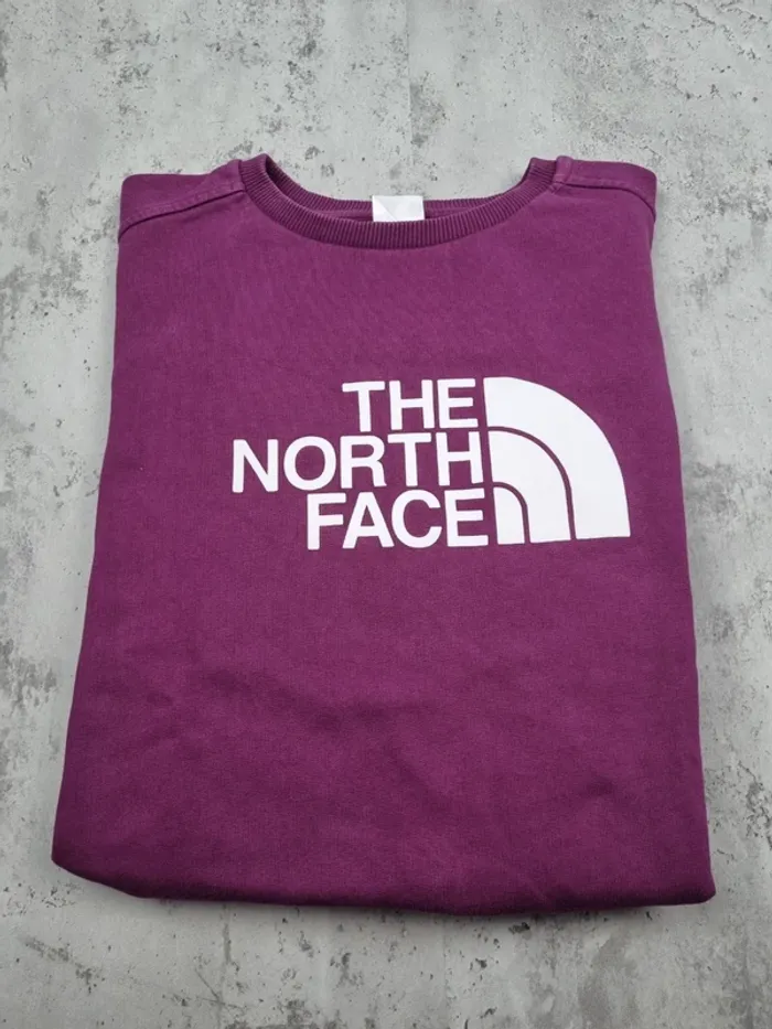 Sweat The North Face violet – Taille XS Femme (mesures en photos) - photo numéro 2