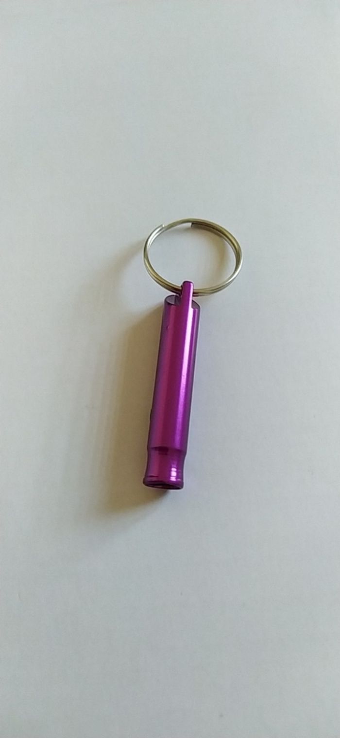Sifflet de survie violet porte clé - photo numéro 2