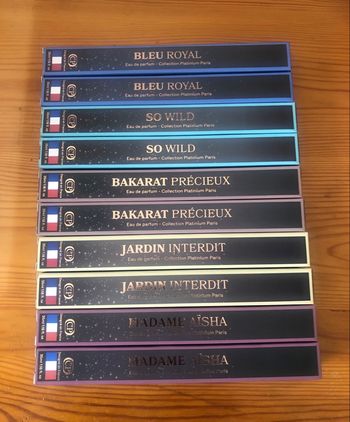 Lot de 10 parfums mixtes Platinium 35 ml