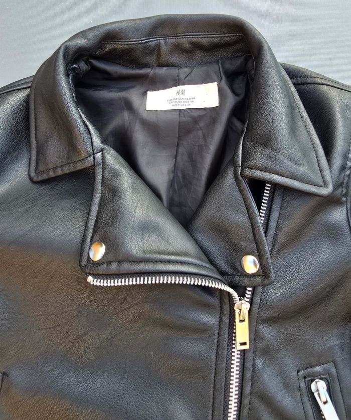 Veste de style motard  motard 8-9 ans fille H&M - photo numéro 3