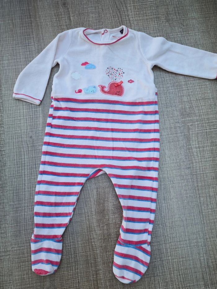 Pyjama velours Sergent Major 12 mois en très bon état