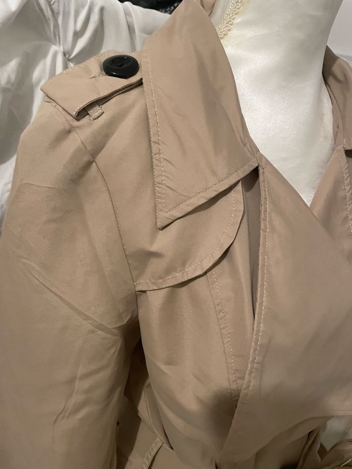 Trench coat imperméable marron vero moda xL femme - photo numéro 2