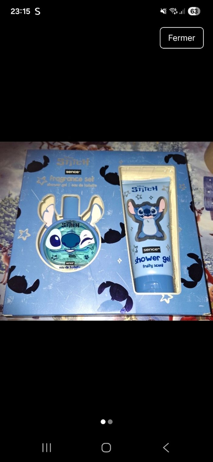 Très beau coffre stitch eau de toilette ge douche