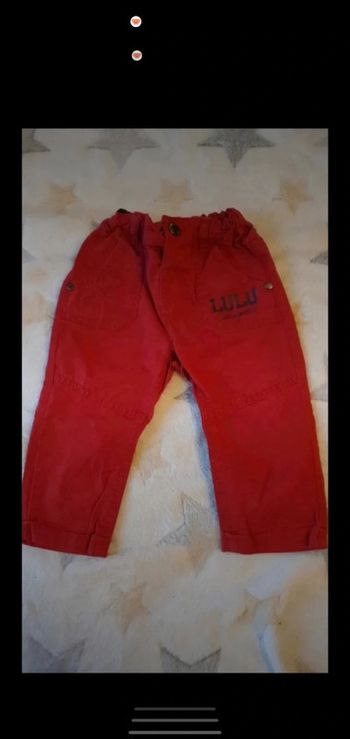 Pantalon rouge garçon