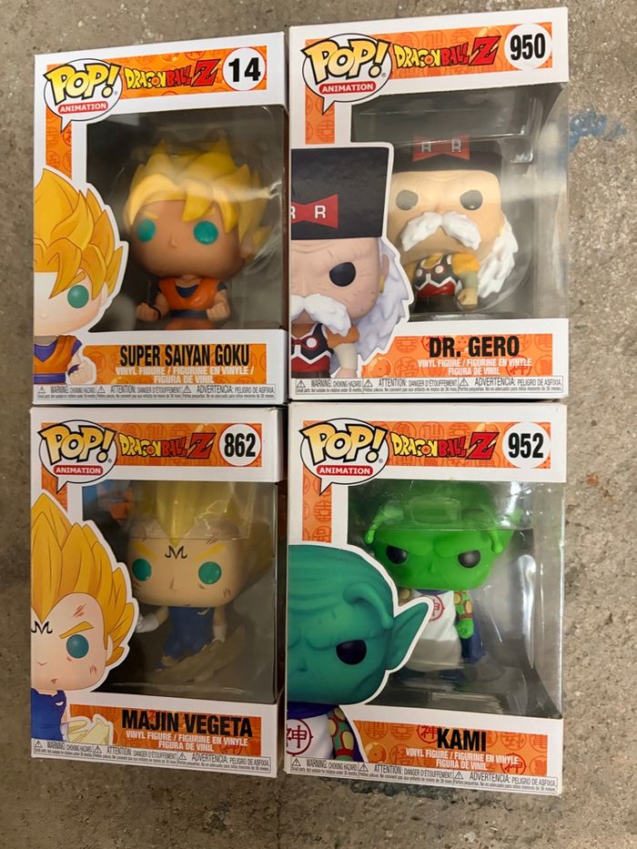 Funko pop dragon ball Z lot