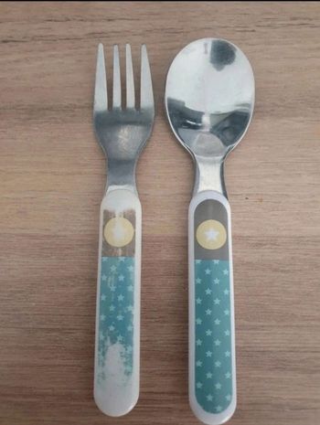 Couverts bébé cuillère et fourchette Bébé 9