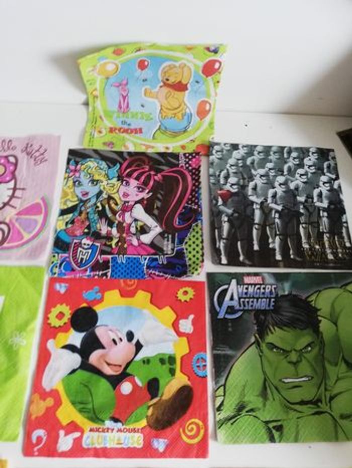 Lot de 10 serviettes en papier pour serviettes loisirs créatifs - photo numéro 4
