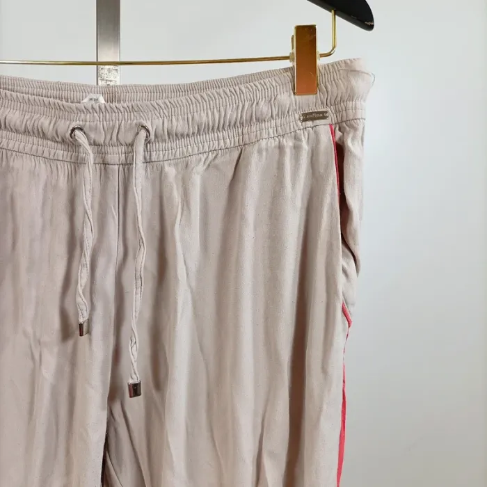 Pantalon fluide Gris clair, décontracté chic - Viscose / Coton Air Field T. 44 XXL - photo numéro 4