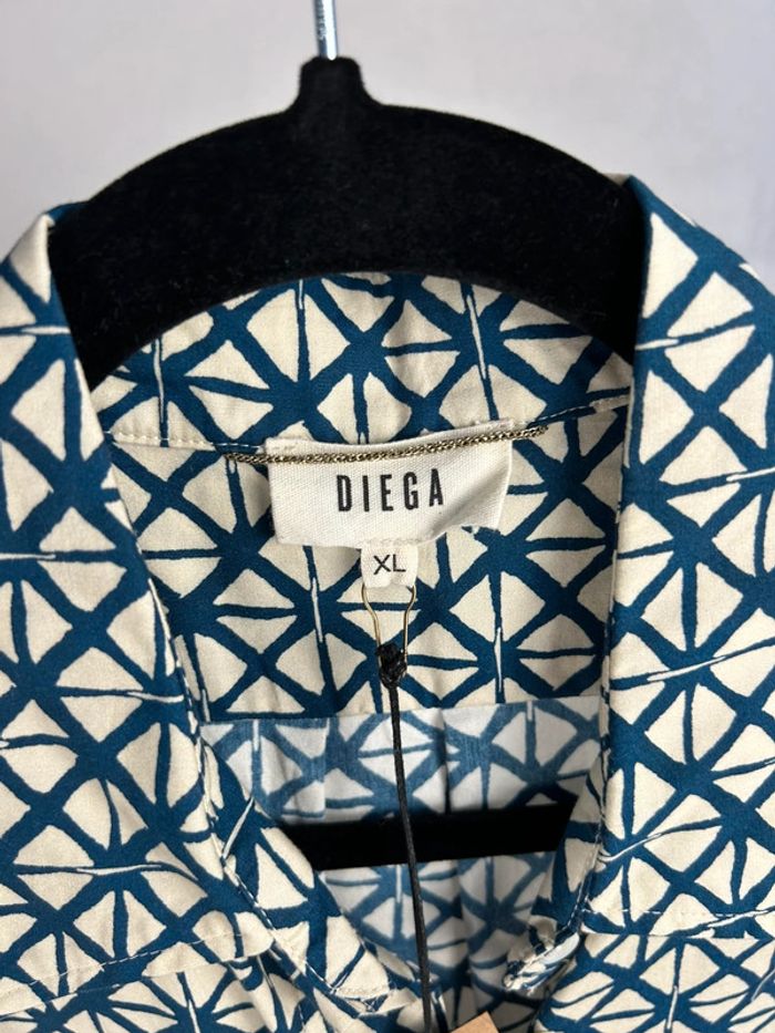 Robe longue Diega Bleu et crème XL neuve - photo numéro 6