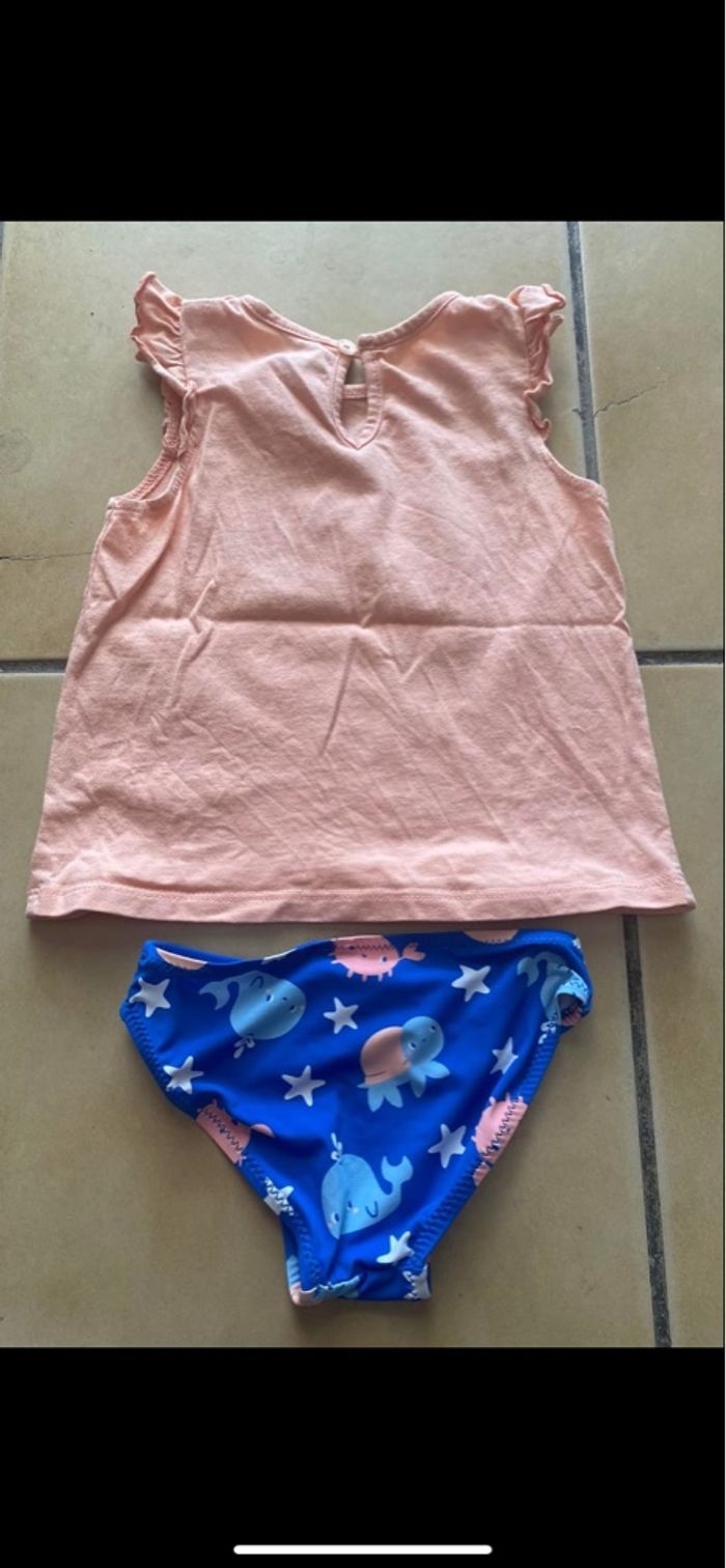 Ensemble maillot de bain et Tee shirt Tex baby - photo numéro 4