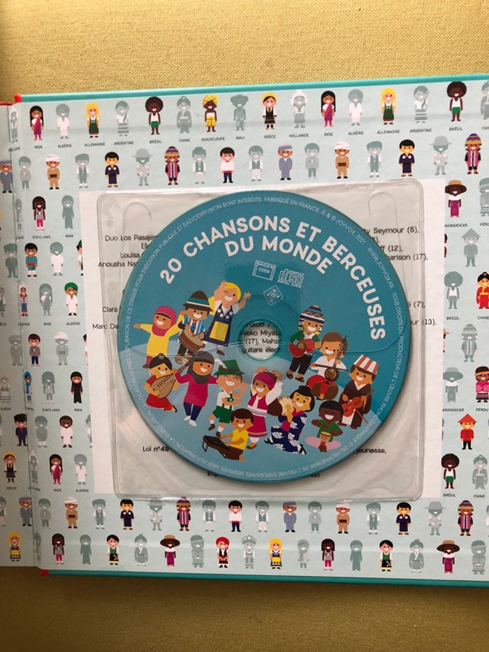 Livre cd 20 chansons et berceuses du monde - photo numéro 2