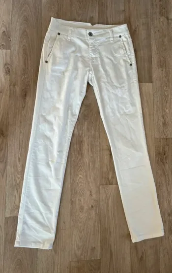 Please pantalon blanc  femme, taille 36 été
