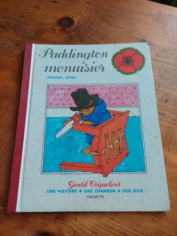 Livre Paddington menuisier Gentil Coquelicot