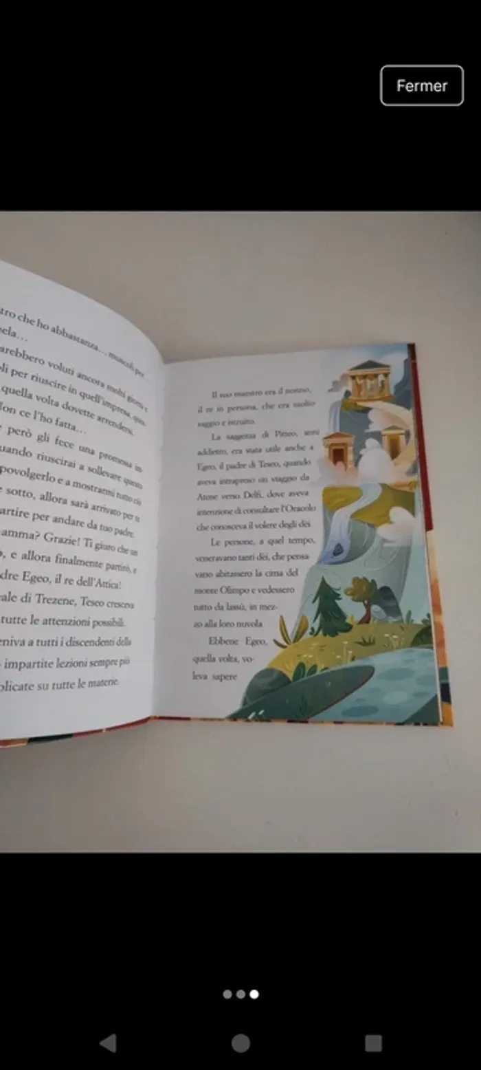 Livre enfant en italien / Libro per bambini in italiano Teseo e il Minotauro - photo numéro 3
