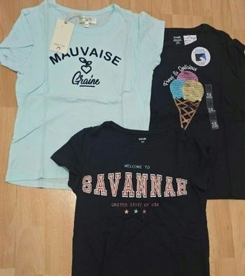 (Neufs non portés) 😍🩷😍teeshirts mc 12 ans fille 😍🩷