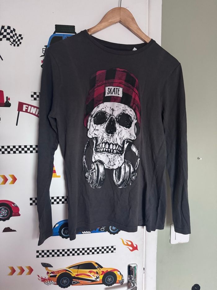 Teeshirt tête de mort
