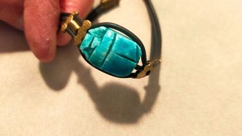 Bracelet scarabée turquoise – Collection Terre d’Ailleurs