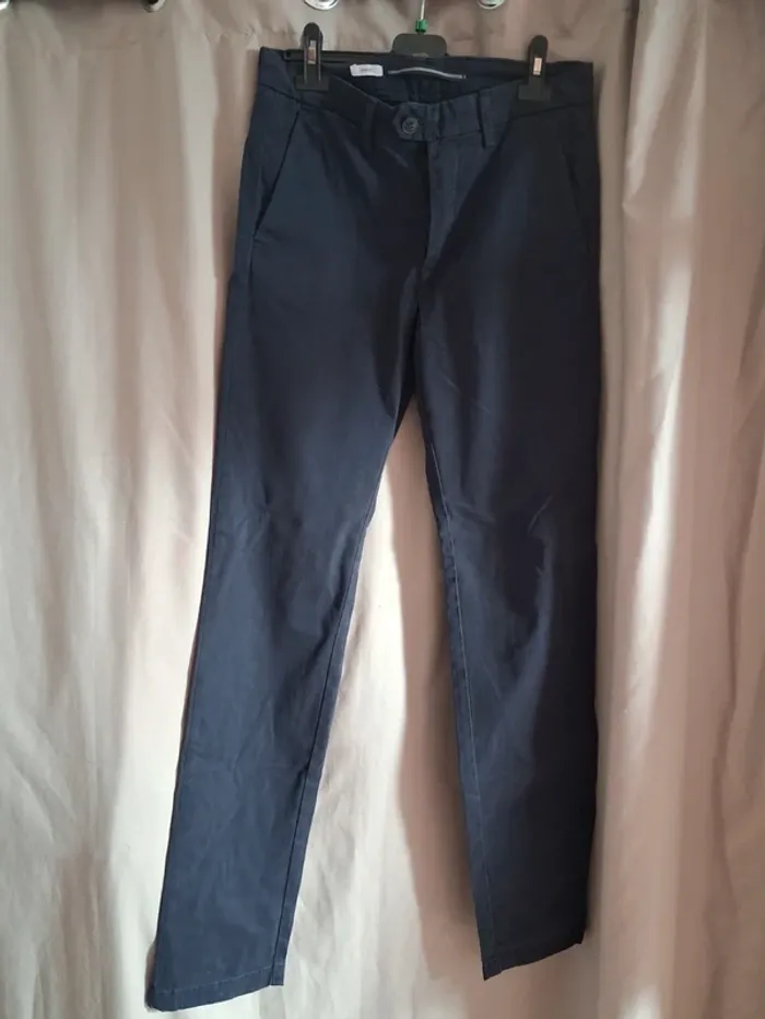 Pantalon Slim Celio bleu marine T38