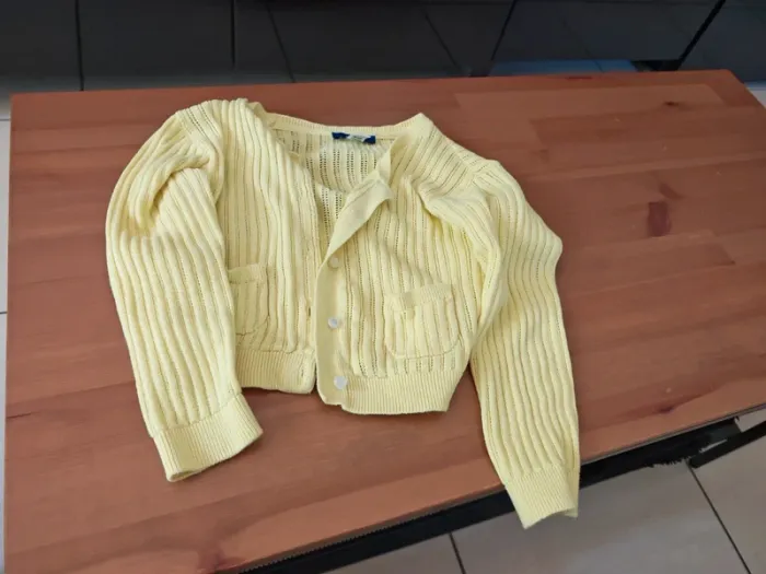 Gilet Okaïdi jaune 4 ans