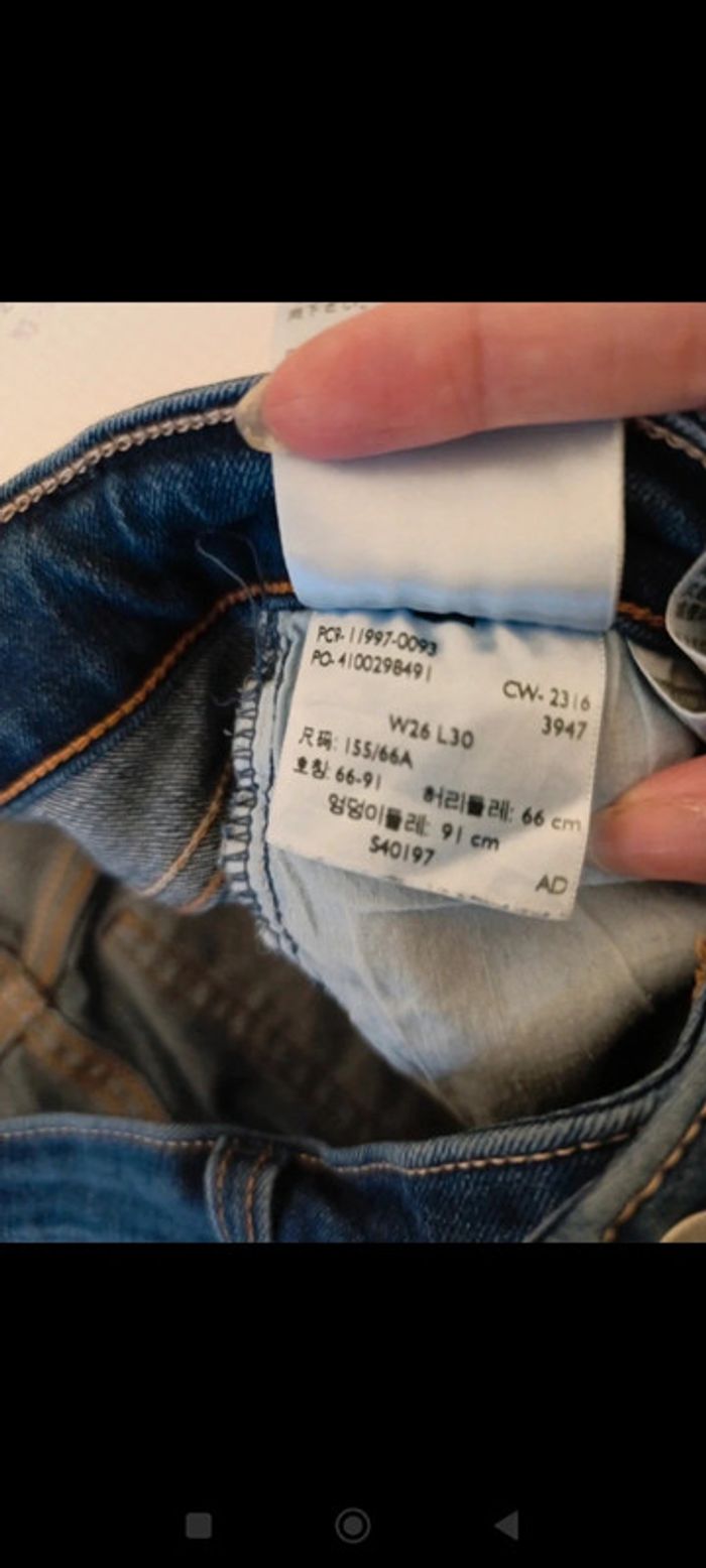 Jeans Levis 535 super skinny W26 L30 - photo numéro 5