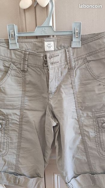 Bermuda kaki esprit taille 34