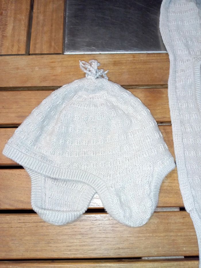 Lot Bonnet + écharpe T 52/54 cm - photo numéro 2