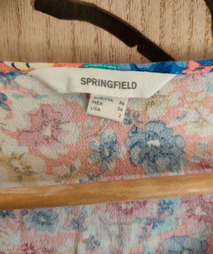 Robe imprimée fleurie Taille 36 Springfield - photo numéro 11