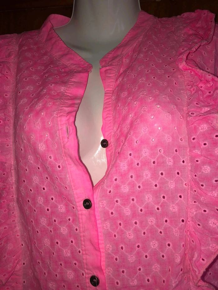 Blouse manches longues rose April Vintage - photo numéro 2