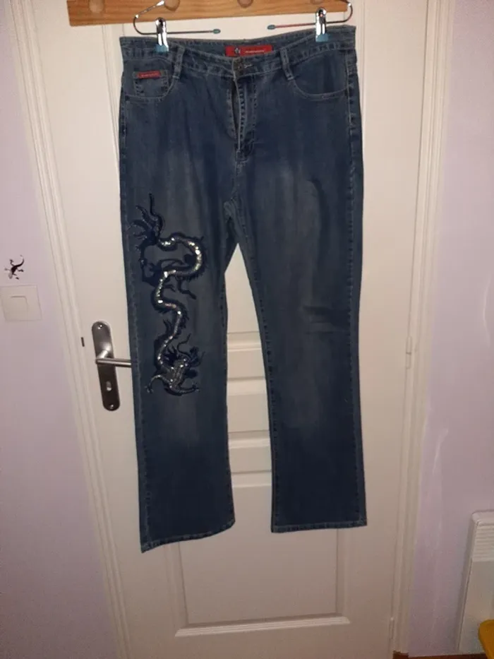 Jean sequins