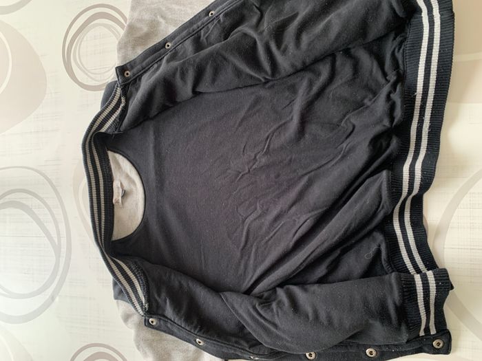 Blouson Teddy noir et gris - 42/44 - K woman - photo numéro 6