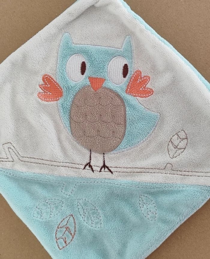 Doudou plat hibou - photo numéro 2