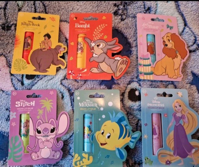 Lot de 6 baumes à lèvres disney