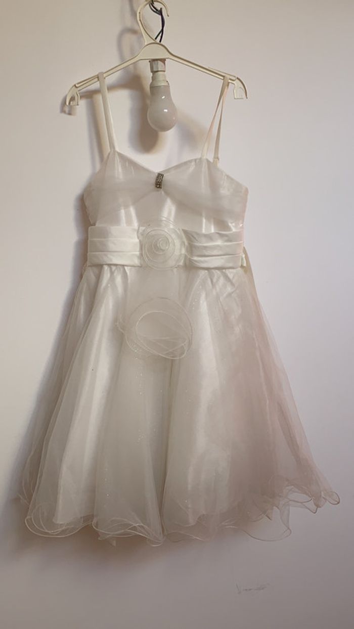 Robe pour mariage blanche avec gilet