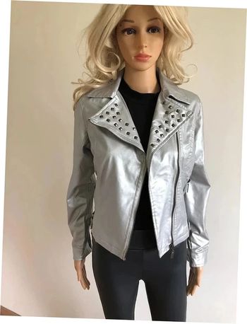 Perfecto gris argenté neuf avec rivets taille M