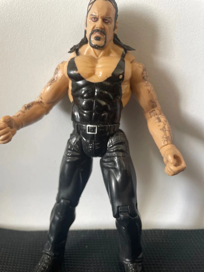 Figurine articulée catcheur Undertaker WWE wwf Jakks pacific 1999 17cm superstar du catch - photo numéro 3