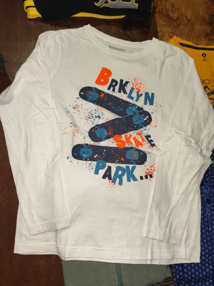 Lot vêtements garçon 12 ans Tee shirts chemise pantalon survêtement manteau - photo numéro 3