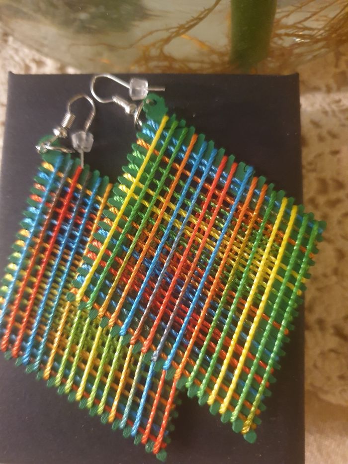 Boucles d'oreilles multicolor