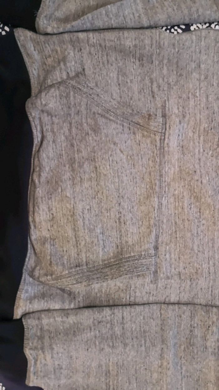 #sweetshirt homme gris taille L - photo numéro 2