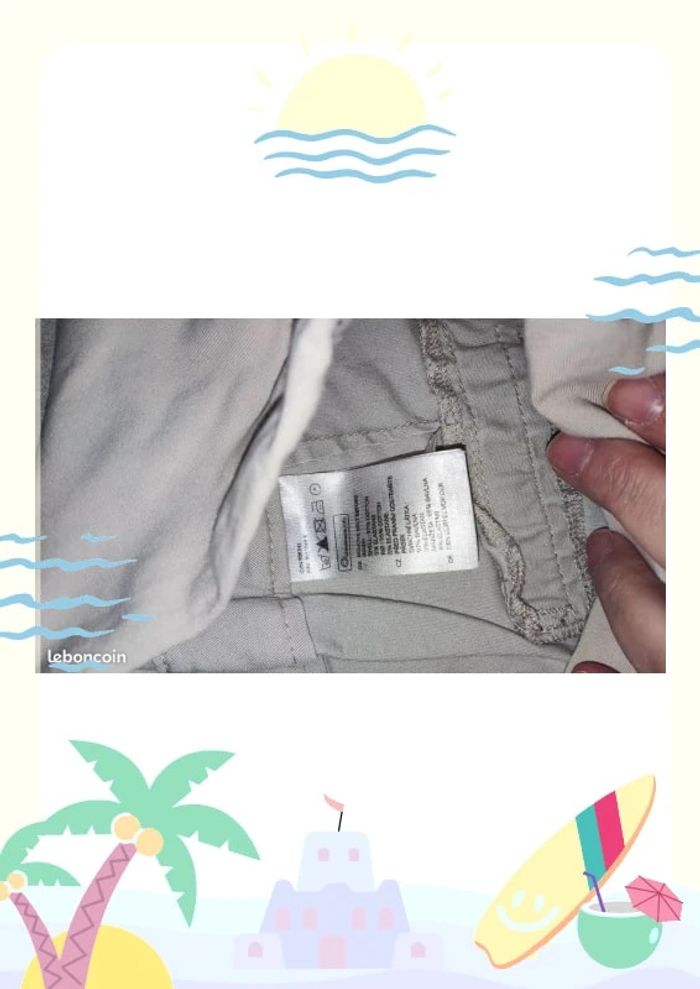 Pantalon maternité beige taille 42 44 H&M - photo numéro 4
