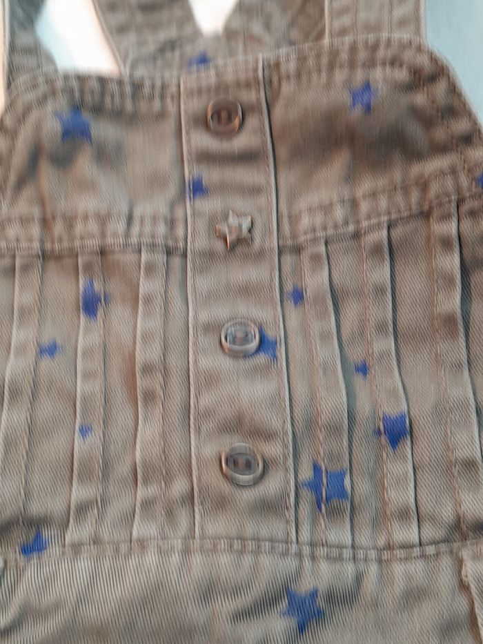 ​ Adorable Salopette-Short Tape à l'œil - 18 Mois (81 cm) - 100% Coton - photo numéro 3