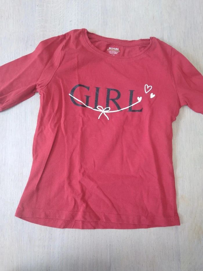 Tee-shirt rouge GIRL 6 ans