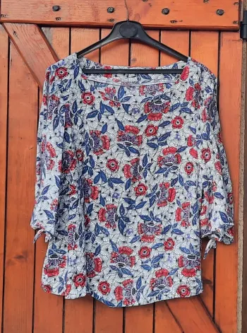 Blouse imprimé fleuri, Eldys, taille 40/L