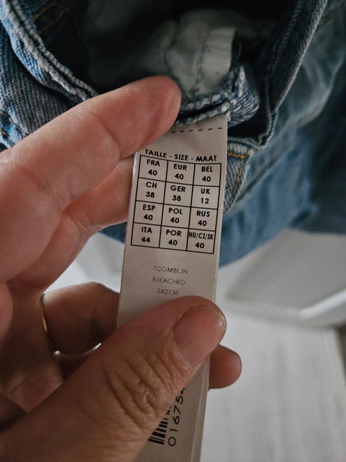 Salopette short en jean T.40 mim - photo numéro 5