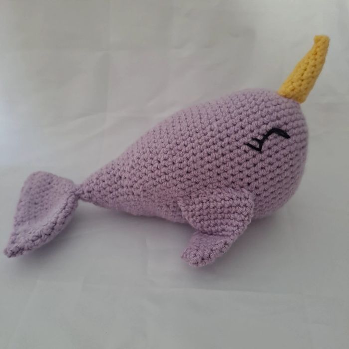 Baleine licorne au crochet - photo numéro 2