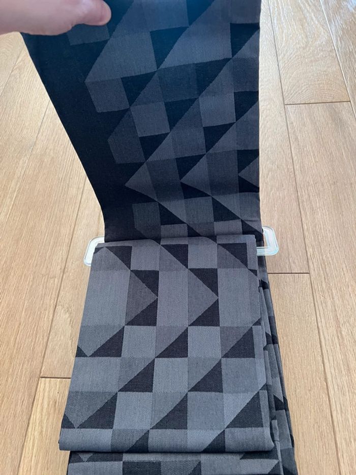 Nappe neuve avec étiquette noir/ gris tex 170cmx300 - photo numéro 7