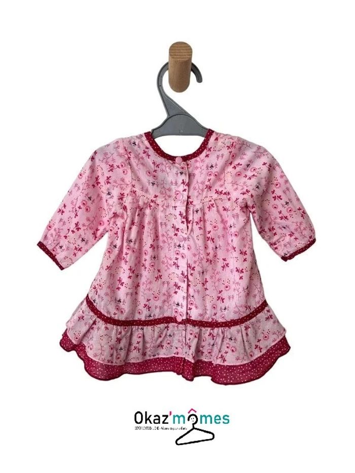 Robe fleurie légère à manches longues - Orchestra 3 mois (60cm) - photo numéro 3