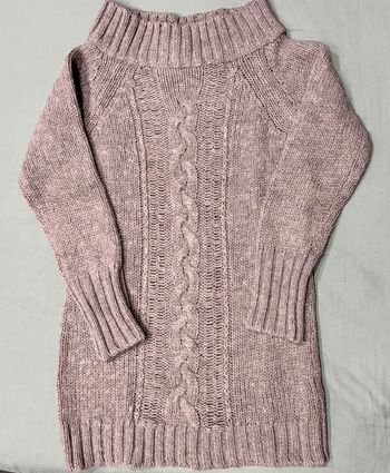 Pull long chaud laine gris taille M