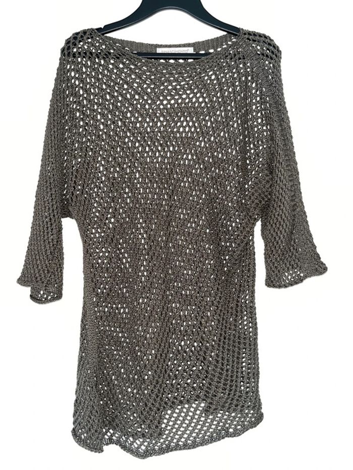 Pull ajouré manches longues taille M